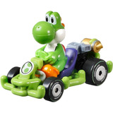 Diecast Hotwheels Mario Kart Green [yoshi] Marco De Tubería 