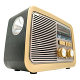 Rádio Retro Vintage Antigo Usb Bluetooth Fm Bateria E Tomada