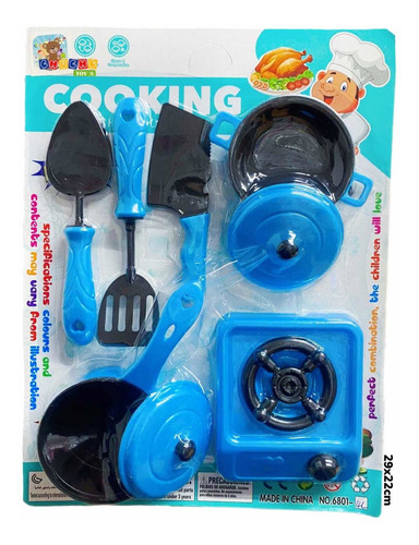 3 Kit Trastes De Cocina Juguetes Cooking