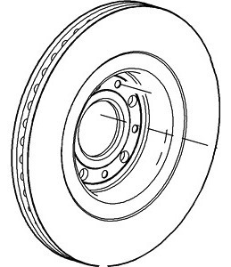 Disco Freno Delantero Taurus 3.5 2008-2009 Mercury Sable 3.5 Foto 6