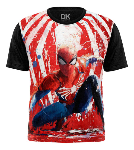 Camisa Camiseta Spider Man Homem Aranha Jogo Exclusivo Ps4