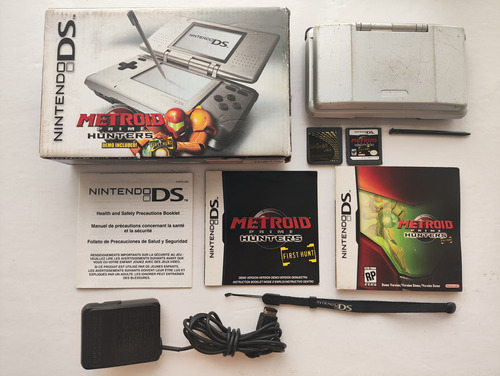 Nintendo Ds Fat Silver Y Negro Metroid Hunter+ Caja Original