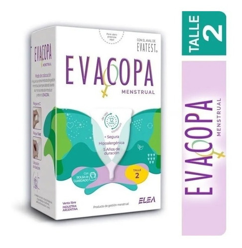 Evacopa Menstrual Silicona Reutilizable Ecológica - Talle 2