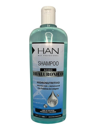 Shampoo Han Curly Girl Acido Hialuronico S/ Sulfatos 500ml E