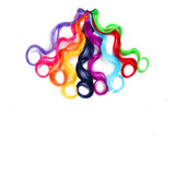 Pack 4 Extensiones Cabello Sintético 50 Cm Onda Riso Colores