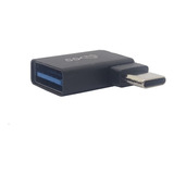 Ficha Adaptador 90° Tipo C Macho A Usb Hembra Version 3.0