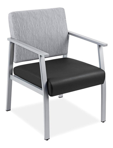 Silla Para Visitas - Urbana, Estándar, Negra/gris - Uline