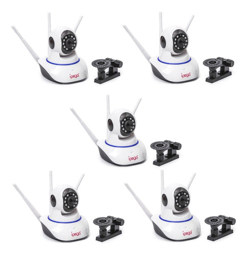 Kit 5 Câmera De Segurança 3 Antena Wifi Ipega Kp-ca127