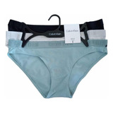 Set De 3 Calzones Bikini Calvin Klein Originales Talla M