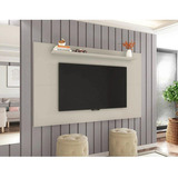 Painel Para Tv Até 65 Polegadas Elegant 1 Prateleira Off Cor Creme