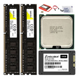 Core 2 Quad Q9500 2,83ghz + Ddr3 8gb (2 X 4gb) + Ssd 120gb