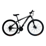 Bicicleta Mtb Overtech R29 Acero 21v Freno A Disco Pc Color Negro/blanco/blanco Tamaño Del Cuadro S