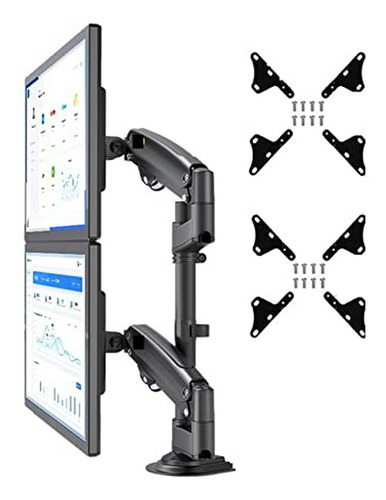 Soporte Doble Monitor De 22 -32  Con Brazo Ajustable Y Resor