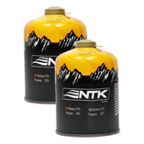 Pack X2 Gas Butano Ntk Gas Para Cocinillas Estufas Gas 450gr