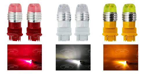 Par Focos 3157 Led Capucha Tipo Pellizco Luz Fija Y Estrobo