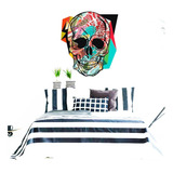 Vinilo Adhesivo Decorativo Pared Calavera 97cms Full Color