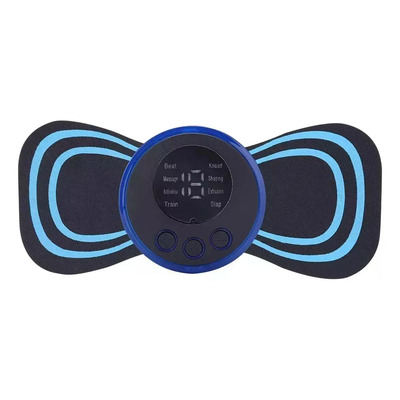 Mini Parche Masajeador Electrico Corporal Portátil Color Negro | Meses sin interés