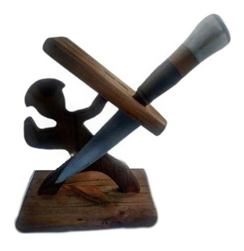 Organizador Portacuchillos  Espartano Madera Cuchillo Regalo