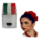 Crayon Tricolor Maquillaje Pintacaritas Septiembre Bandera M