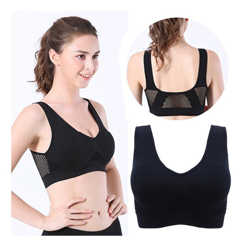 Mujer Hollow Out Underwear Running Crop Top Talla M-3xl