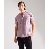 Camisa Hombre Patprimo M/c Vino Algodón 44012845-4170