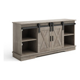 Lavish Home Soporte De Tv De 65 Pulgadas, Color Gris Madera