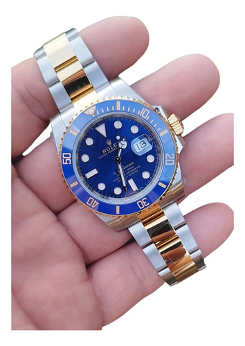 Reloj Compatible Con No Rolex Submariner Bitono Suizo