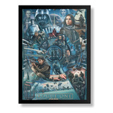 Quadro Decorativo Poster Star Wars Rogue One Arte #1 42x29cm