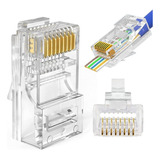 Conector Rj45ez Cat5/cat6 Vazado 8p8c Exbom Caix C/1000 Unid