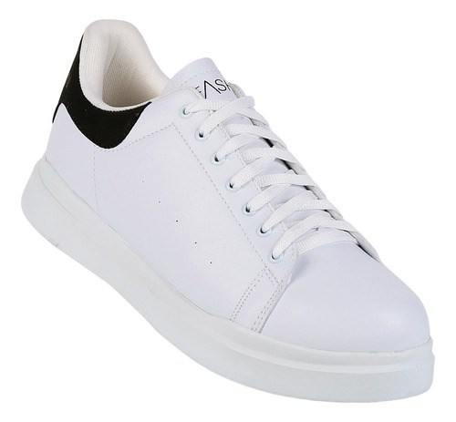 Tenis Casual Hombre Blanco Tacto Piel Stfashion 14103807