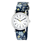 Reloj Timex, Para Mujer, Azul Floral, 31 Mm