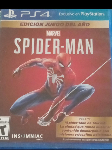 Juego Ps4 Spiderman 