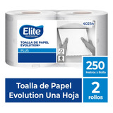 Toalla Elite Evolution+ , 2 Rollos X 250 Mts - Hoja Simple