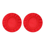 Fundas Para Auriculares Reutilizable, Lavable, 10cm Rojo