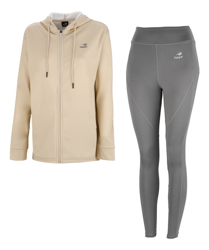 Conjunto Entrenamiento Topper I Mujer En Beige | Stock Cente