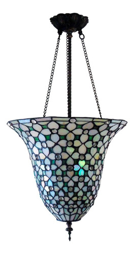 Crafts&home Lámpara Colgante Estilo Tiffany Mediterráneo