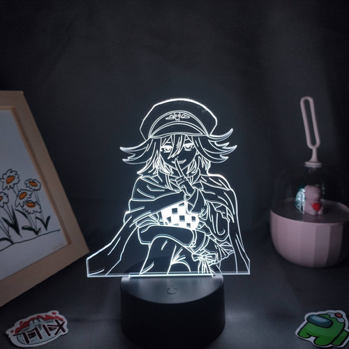 Kokichi Oma Danganronpa 3d Led Anime Figura Luces De Noche