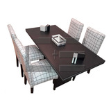 Juego Comedor Mesa Rectangular Tr 160x80+ 4 Silla Eco Dibujo