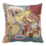 Emvency Juego De 4 Fundas De Almohada Vintage Western Cowboy