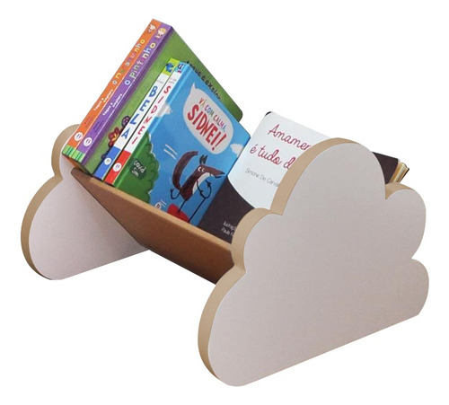 Estante Para Livros E Revistas Nuvem - 40 Cm - Montessori