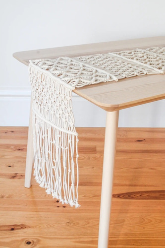 Camino De Mesa Pie De Cama En Macramé Table Runner