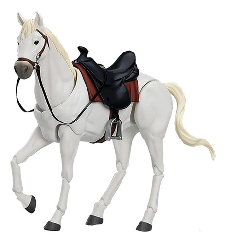 Figura De Cavalo Em Escala 1/12 Modelo Realista Branco