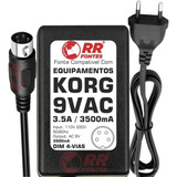 Fonte Ac 9v 3.5a Para Korg Km2 Mixer, Mx N1 N1r N5 N5ex Tr88