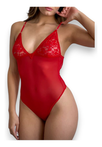 Body De Tul Y Encaje Lencería Femenina Temptation Lingerie