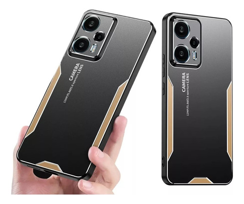 Capa Metal Pro Para Poco X5 X6 F5 Pro + Redmi Note 12 13 Pro