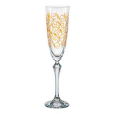 Taça De Cristal Para Champagne 200ml Linha Elizabeth Bohemia