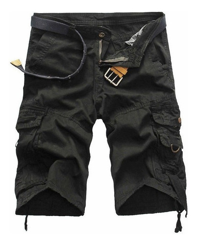 Pantalones Táctico Hombres Short Suelto Cargo Estilo