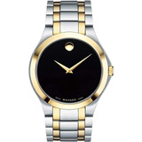 Movado Collection Black Dial Two-tone Mens Watch 0606896