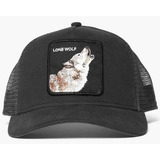 Gorra Goorin Bros Lobo (lone Wolf) Negro Opaco 100% Original