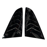 Rejillas De Ventana Louvers Mustang 15-23 Negro Brillante 